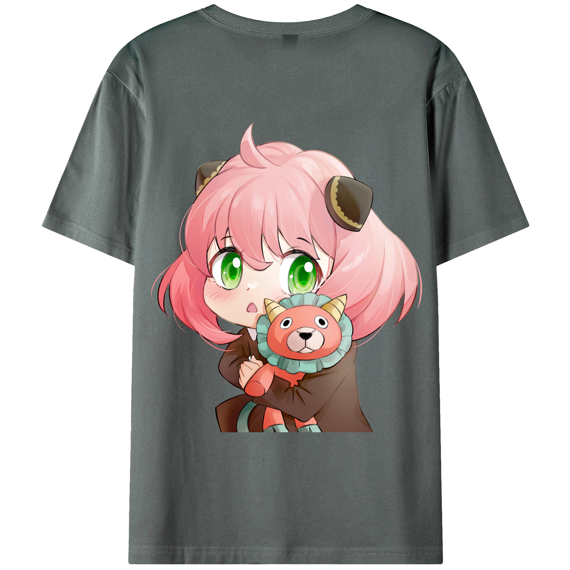 （画像用） SPY×FAMILY间谍家家酒 綿100％ メンズ半袖Tシャツ（バックプリント） 通気性